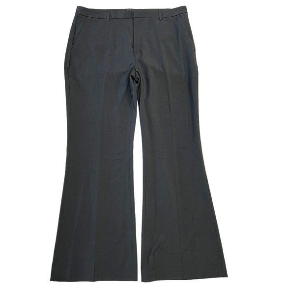 NWT BANANA REPUBLIC Sculpted Bootcut Pants Sz 18 Black #812666